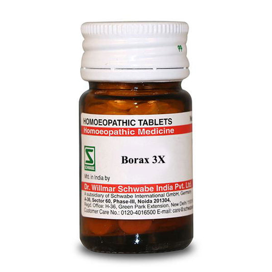 Willmar Schwabe India Borax 3X (20g) - Golden-Patel Son