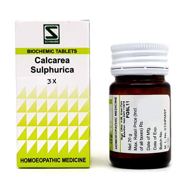 Willmar Schwabe India Calcarea Sulphuricum 3X (20g) - Golden-Patel Son