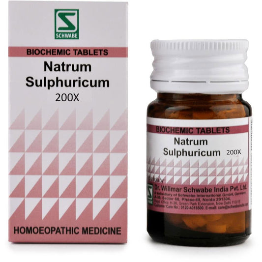 Willmar Schwabe India Natrum Sulphuricum 200X (20g) - Golden-Patel Son