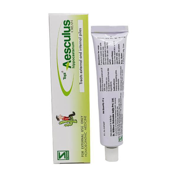 Willmar Schwabe India Topi Aesculus Cream (25g) - Golden-Patel Son