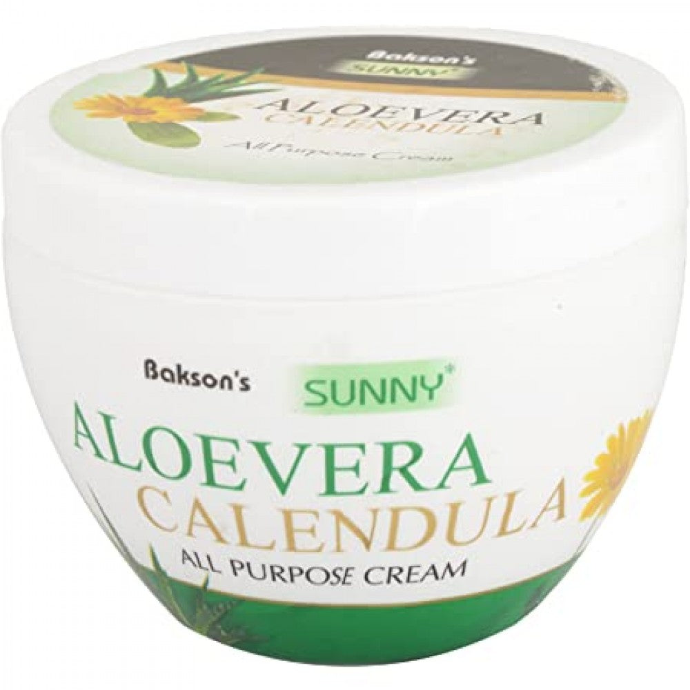 Bakson Sunny All Purpose Aloe Vera Calendula Cream (250g) Golden-Patel & Son