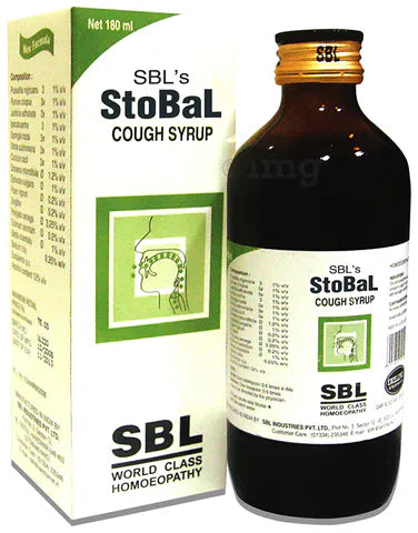 SBL Stobal Cough Syrup (Sugar Free) (180ml)