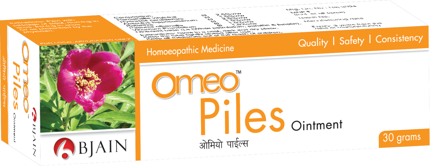 B Jain Omeo Piles Ointment (30g)