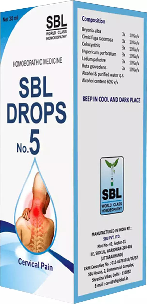SBL Drops No 5 Cervical Pain (30ml)