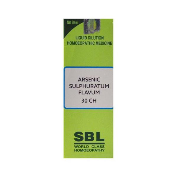 SBL Arsenic Sulphuratum Flavum 30 CH (30ml)
