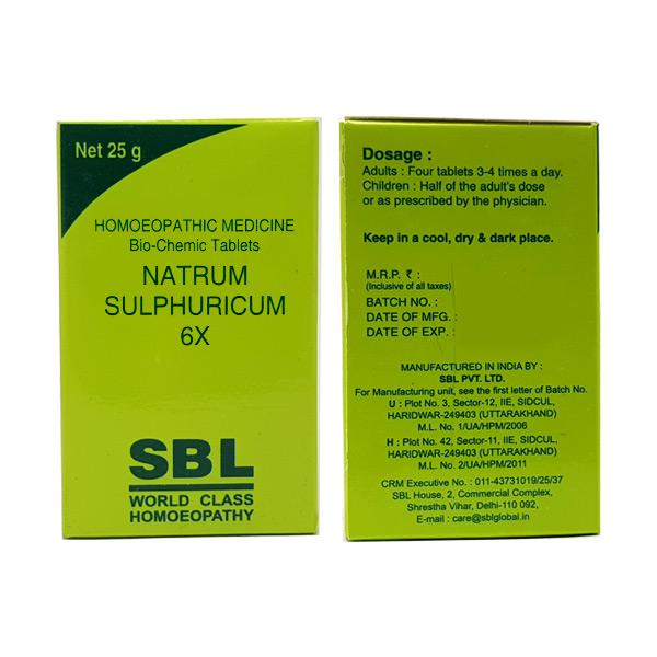 SBL Natrum Sulphuricum 6X (25g)