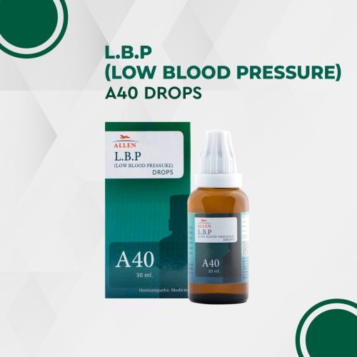 Allen A40 Low Blood Pressure (LBP) Drops (30ml -Pack of 2 Golden-Patel & Son