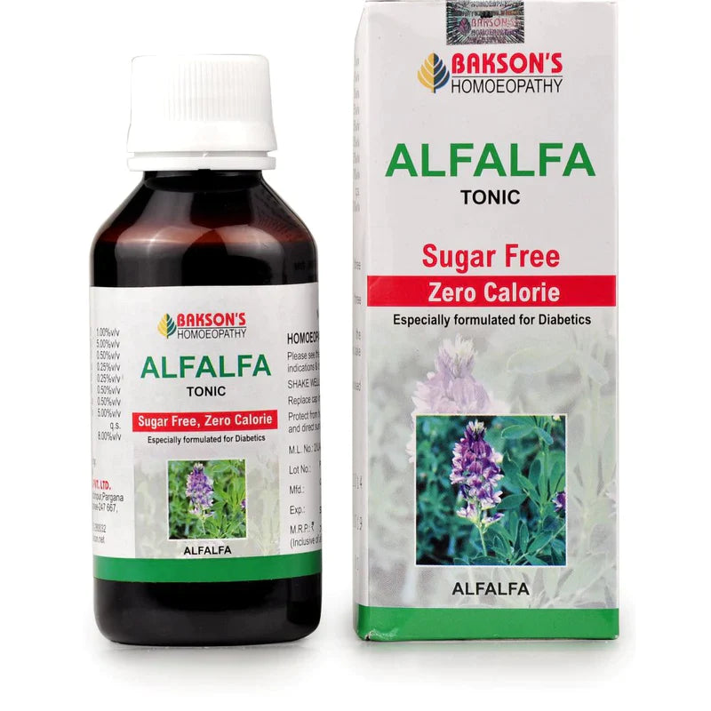 Bakson Alfalfa Tonic (Sugar Free) (115ml) -Pack of 2 Golden-Patel & Son