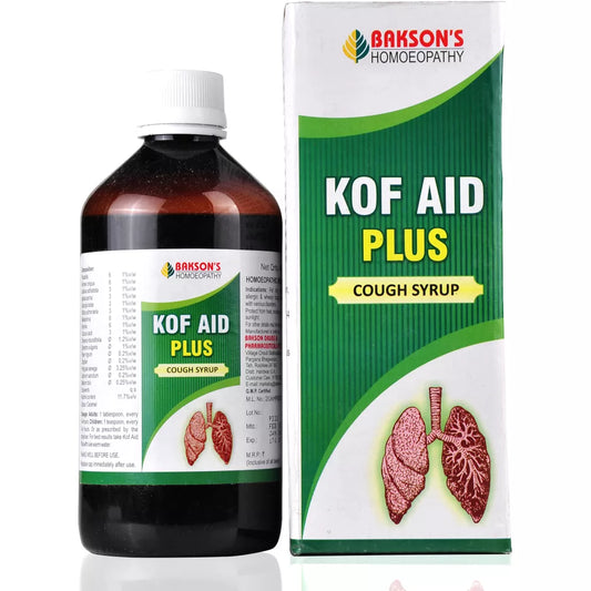 Bakson Kof Aid Plus Syrup (450ml) Golden-Patel & Son