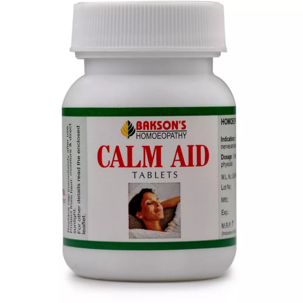 Bakson Calm Aid Tablets (75tab) Golden-Patel & Son