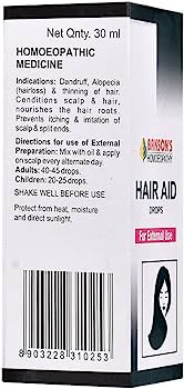 Bakson Hair Aid Drops (Twin Pack) (60ml) Golden-Patel & Son