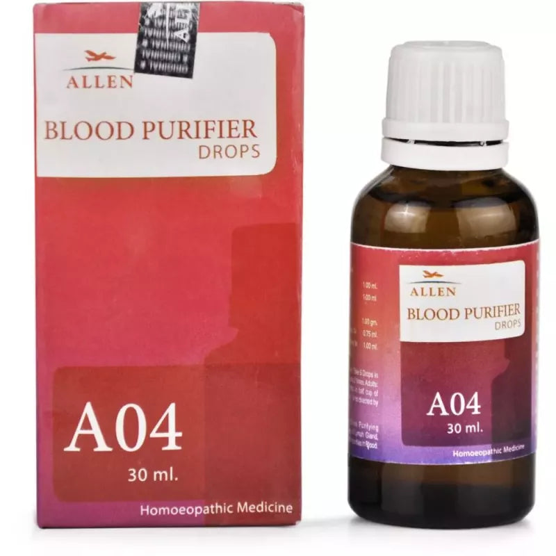 Allen A4 Blood Purifier Drops (30ml) -Pack of 2 Golden-Patel & Son