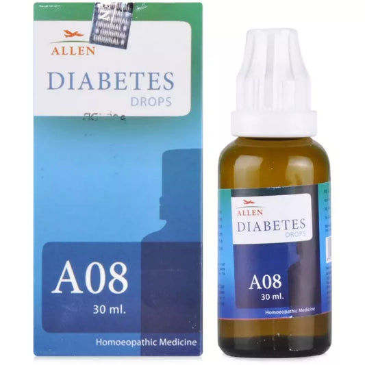 Allen A8 Diabetes Drops (30ml) -Pack of 2 Golden-Patel & Son