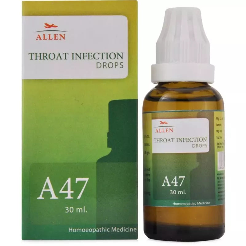 Allen A47 Throat Infection Drops (30ml) -Pack of 2 Golden-Patel & Son