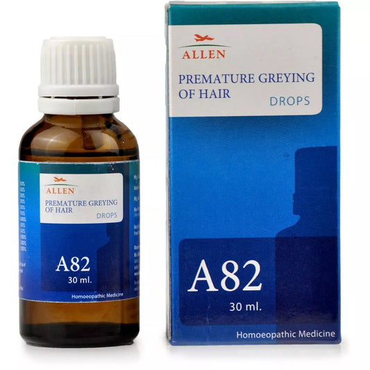 Allen A82 Premature Greying Of Hair Drops (30ml) - Pack of 2 Golden-Patel & Son