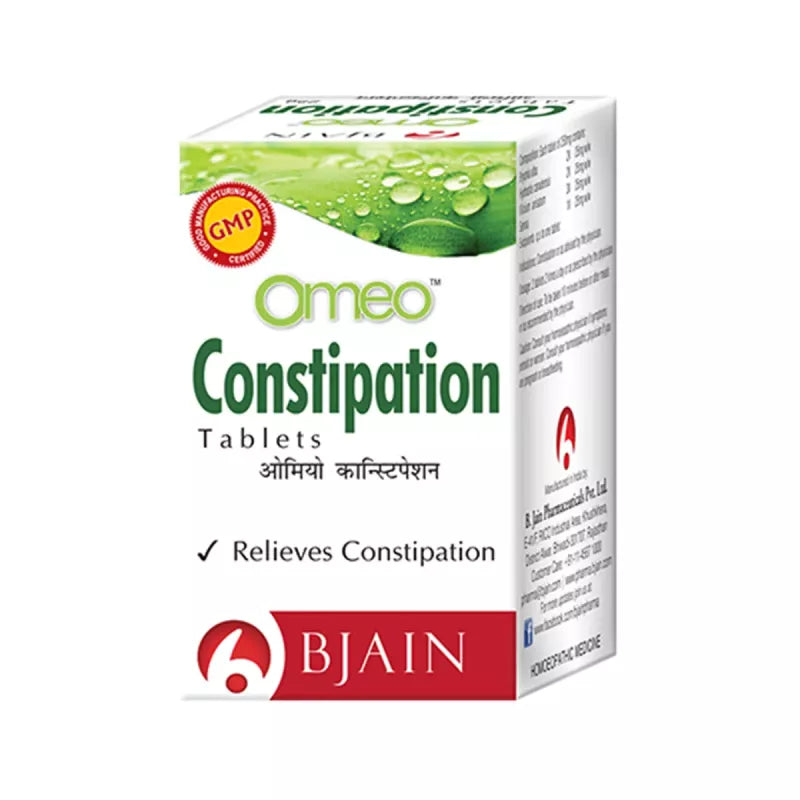 B Jain Omeo Constipation Tablets (25g) Golden-Patel & Son