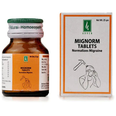 Adven Mignorm Tablets (25g) ps 210 -Pack of 2 Golden-Patel & Son