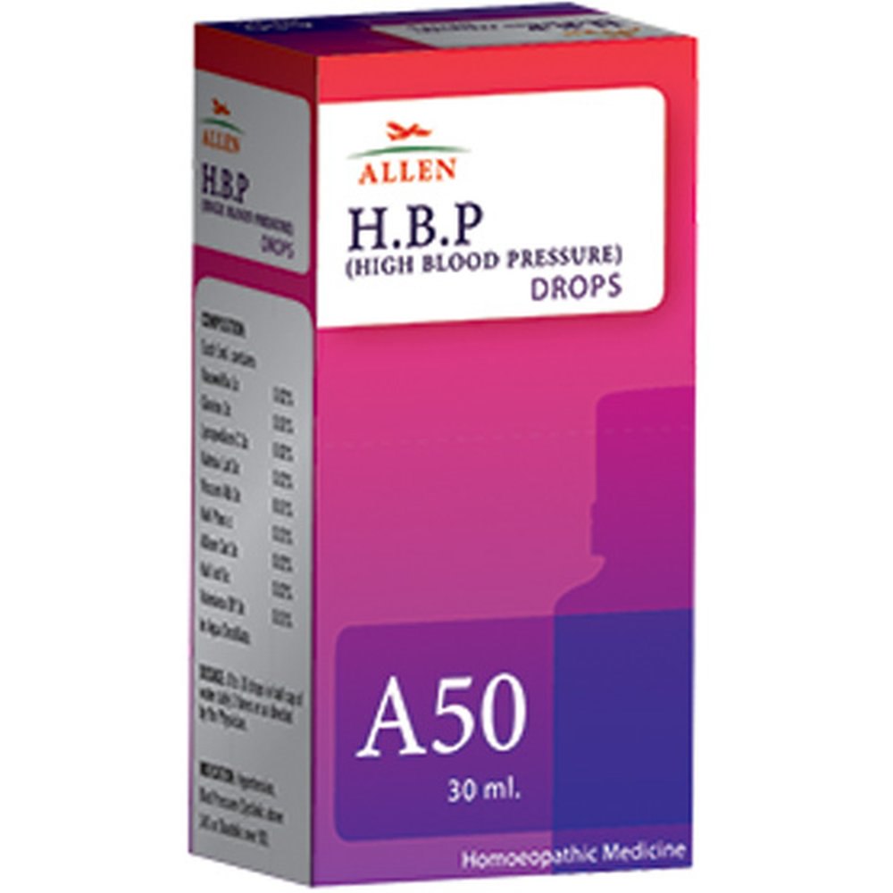 Allen A50 High Blood Pressure (HBP) Drops (30ml) Golden-Patel & Son
