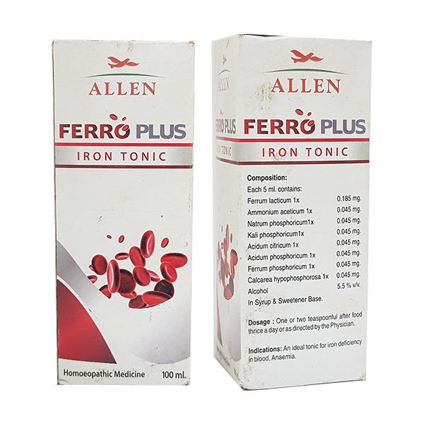 Allen Ferro Plus Syrup (100ml) -Pack of 2 Golden-Patel & Son