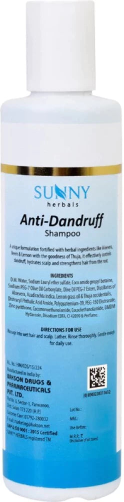 Bakson Anti Dandruff Shampoo (150ml) - Packi of 2 Golden-Patel & Son