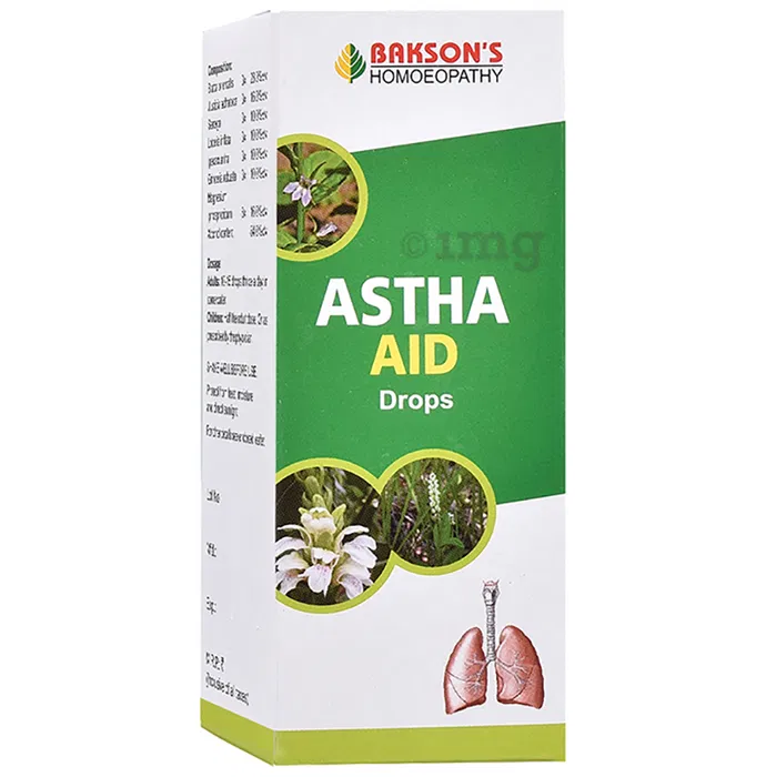 Bakson Astha Aid Drops (100ml) Golden-Patel & Son